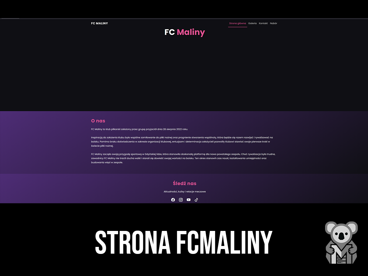 Strona klubu FC Maliny